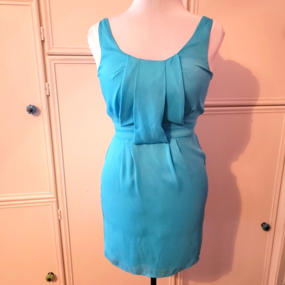 W118 Aqua Blue Tank Dress